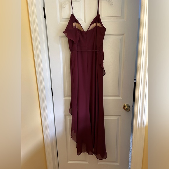 Vera Wang burgundy bridesmaids dress or evening out for special occasion - Picture 6 of 6